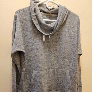 Grey Cowl Neck Sweatshirt